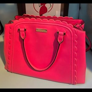 Limited Edition Hot Pink Kate Spade Genuine Leather satchel